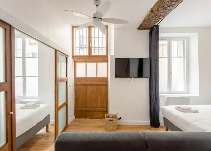 Suite Du Lion/Ac Historic Flat, Marais, 4-5 Guests